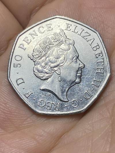 2026年第七场(总第一百七十六场）外国好品散币场(免佣金) - 较少见–英国🇬🇧2016单年份50便士(黑斯廷斯战役950周年纪念币)