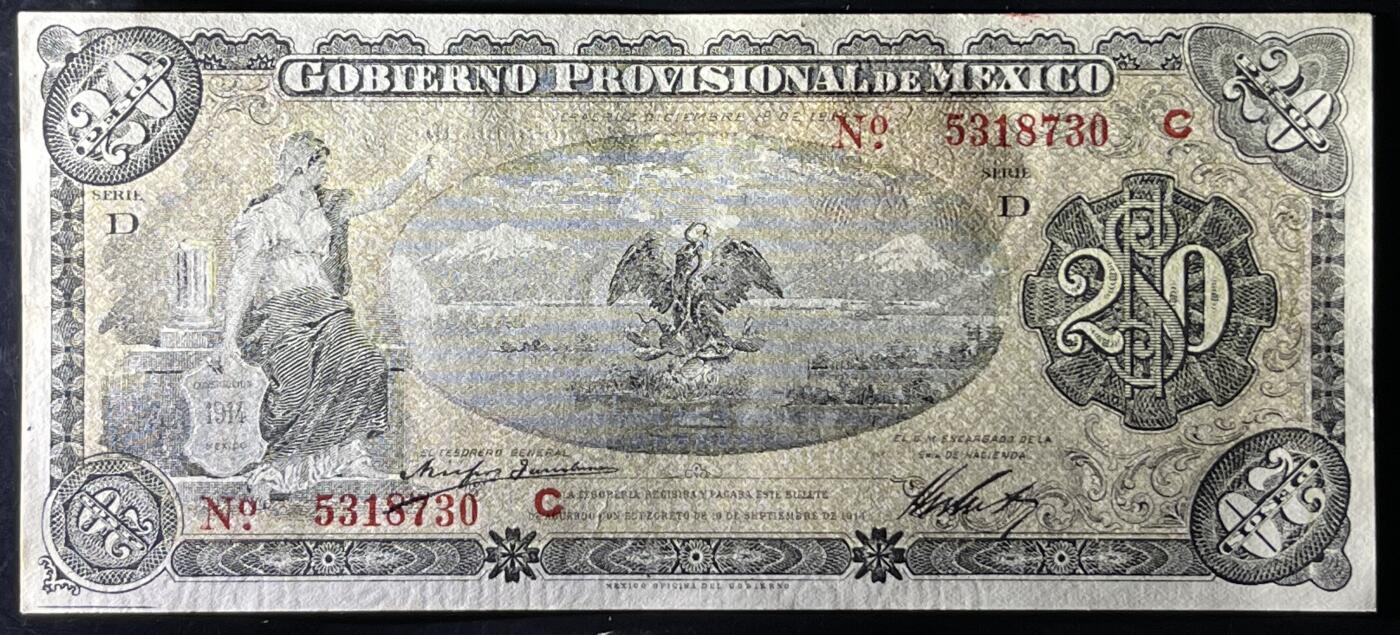 小福收藏拍卖第199期 裸钞场 本期有多张豹子号靓号 瑞士1000法郎 经典提香 毛里求斯首发年大全套 白俄罗斯5000000卢布 苏里南10000盾  爱沙尼亚  苏丹 西班牙 保加利亚 古巴等多国精美纸币 墨西哥 1914年 20比索 首版 unc