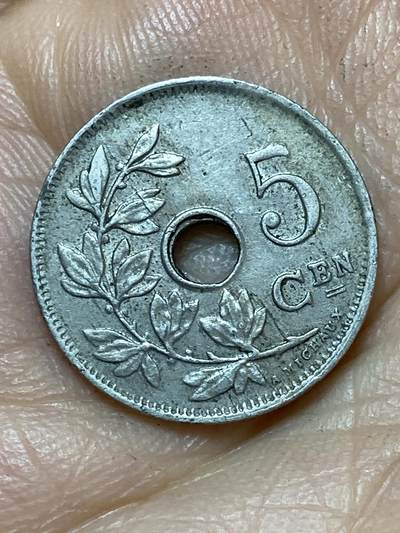 2026年第七场(总第一百七十六场）外国好品散币场(免佣金) - 骑字币–比利时🇧🇪1928/3年5分(阿尔贝一世时期，荷语版)