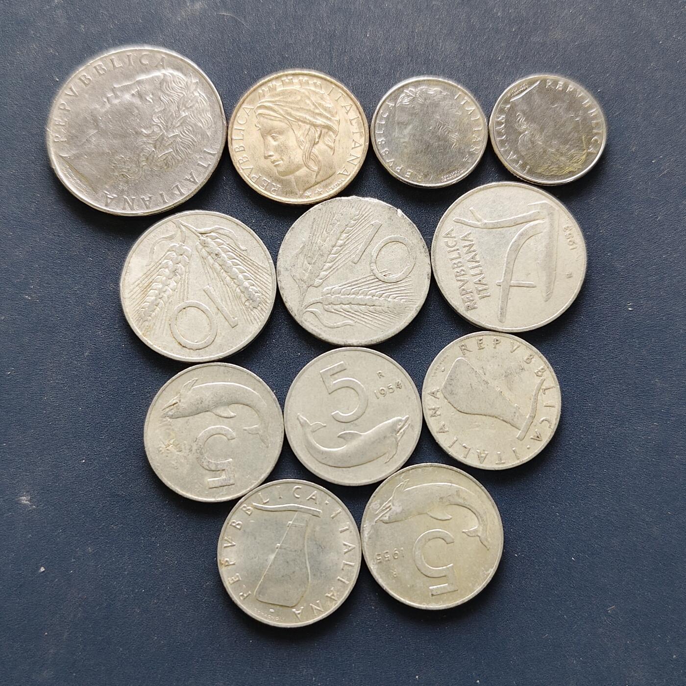 【全场包邮】纯粹捡漏拍494场 意大利各年份散币12枚一组