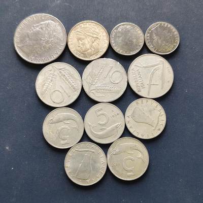 【全场包邮】纯粹捡漏拍494场 - 意大利各年份散币12枚一组