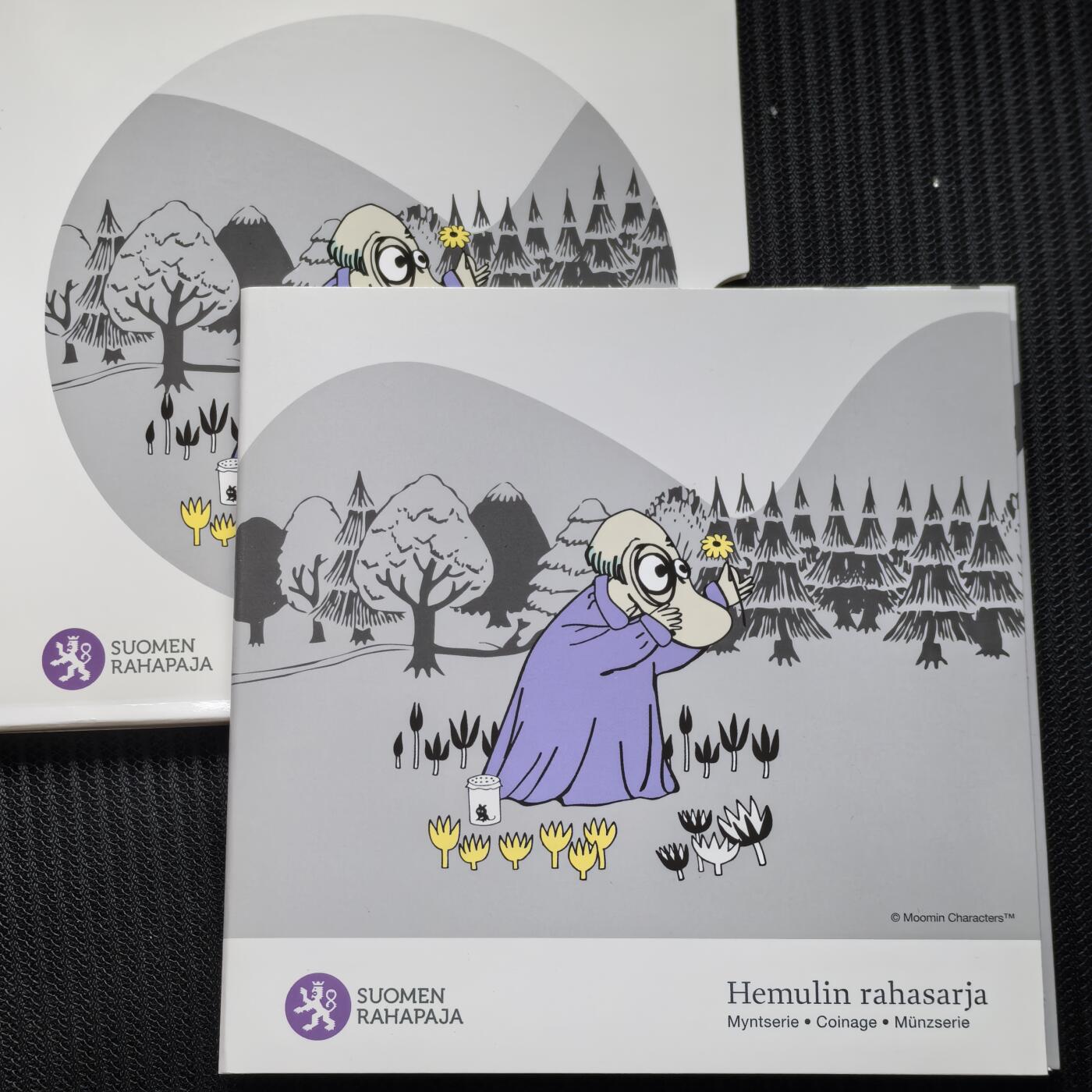 道一币馆币章第一百六十二场 原包装 芬兰2014年奇幻文学大师托芙·杨松诞辰百年欧元套币八枚+纪念章