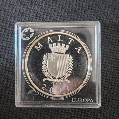 道一币馆币章第一百六十三场 - 欧洲之星 马耳他2011年马耳他的腓尼基人10欧元精制银币  28.28g 925s