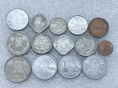 第一海外回流一元起拍收藏 散集专场  第292期 - 印度硬币 14 枚 无重复