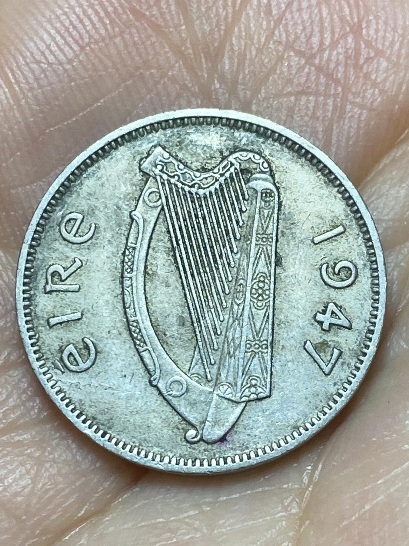 2026年第七场(总第一百七十六场）外国好品散币场(免佣金) 爱尔兰🇮🇪1947年6便士(共和国时期第一套第二版)