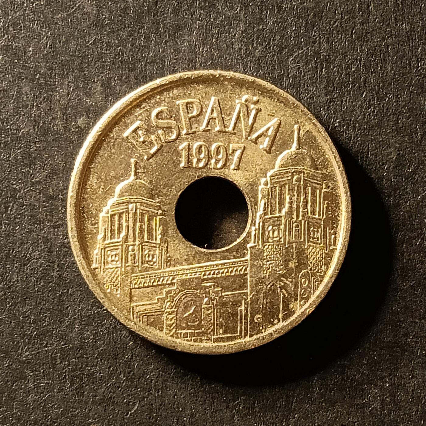 逸泉钱币2026A世界散币纸币纪念币专场A第一场 114 西班牙25比赛塔