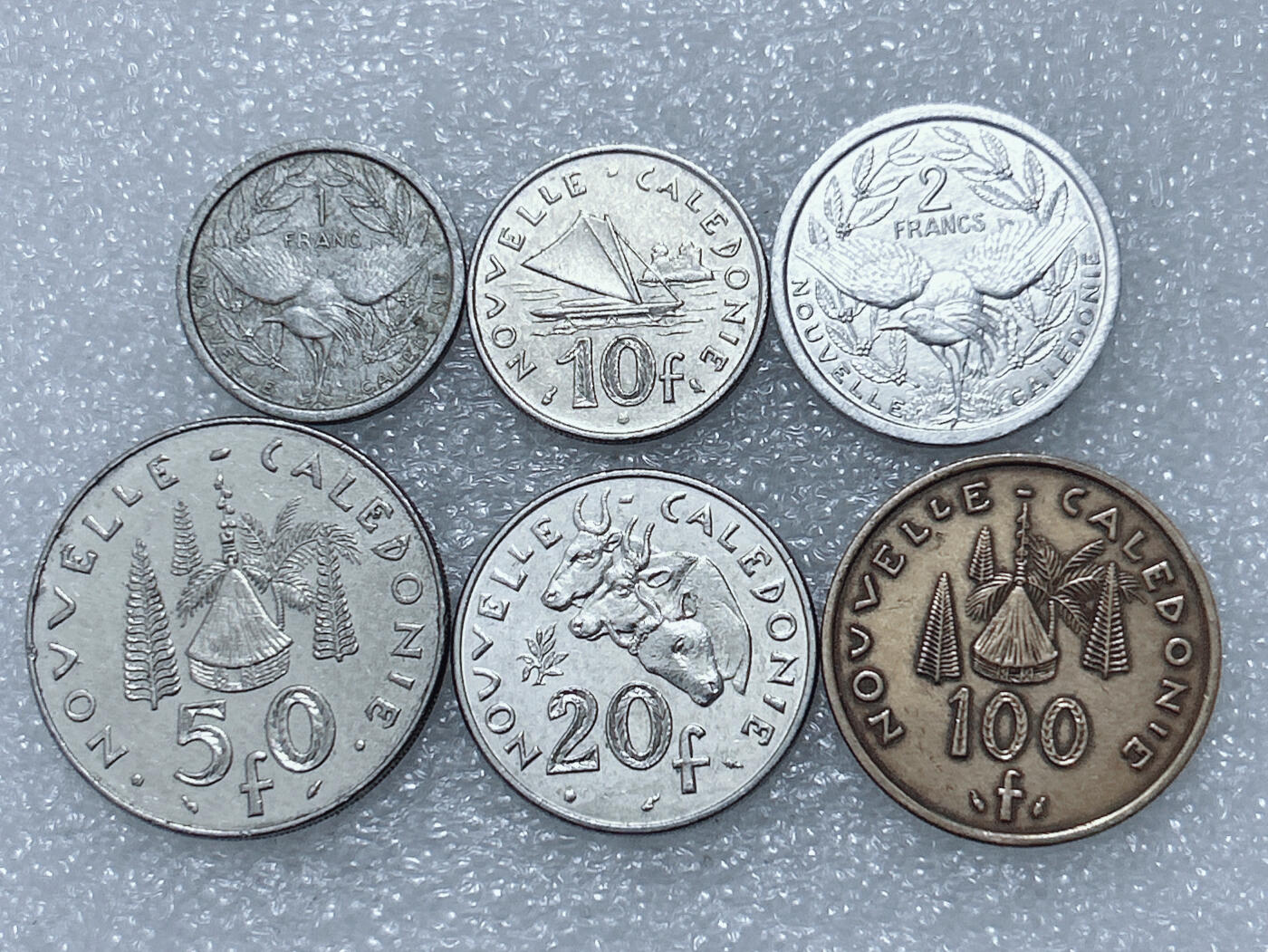 第一海外回流一元起拍收藏 散集专场  第292期 法属新喀里多尼亚硬币6枚套