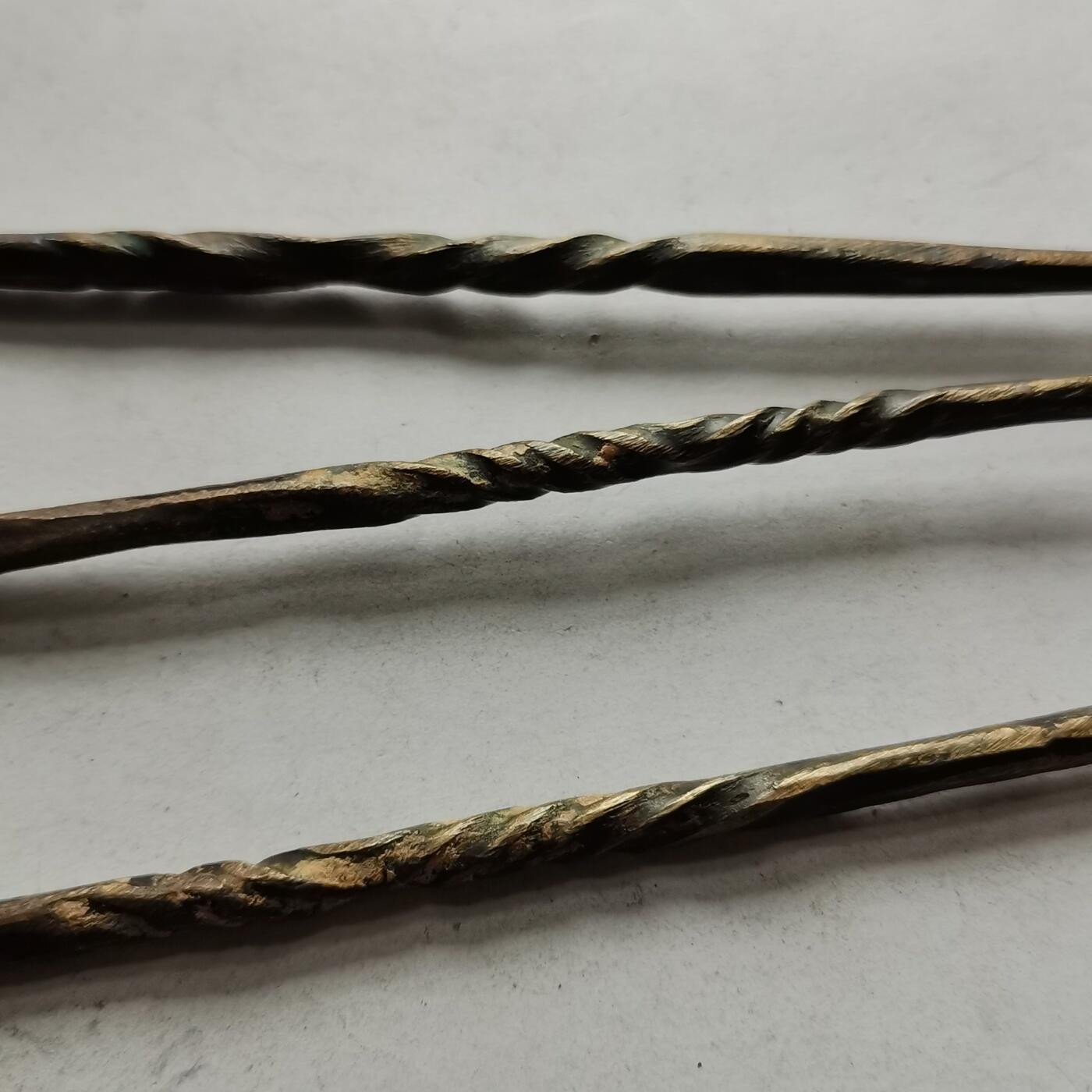 杂件专场94期 清代铜香铲和铜筷