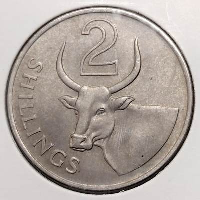 布加迪🐬～世界钱币(上海)🌾第 269 期 /  各国套币和散币 - 英属冈比亚🇬🇲 1966年 2先令