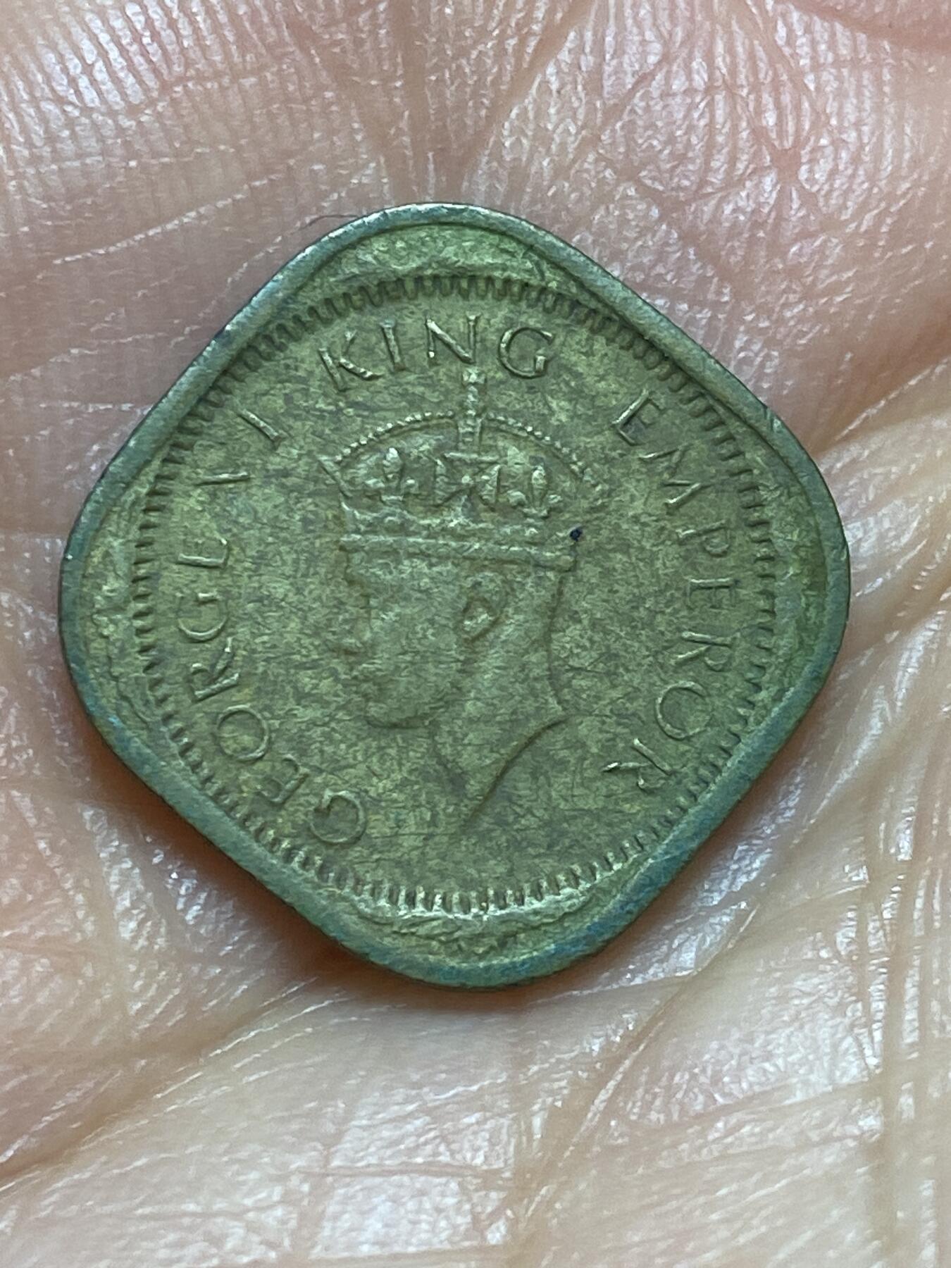 2026年第七场(总第一百七十六场）外国好品散币场(免佣金) 英属印度1943年1/2安娜(乔治六世时期第三版，c版加尔各答造)