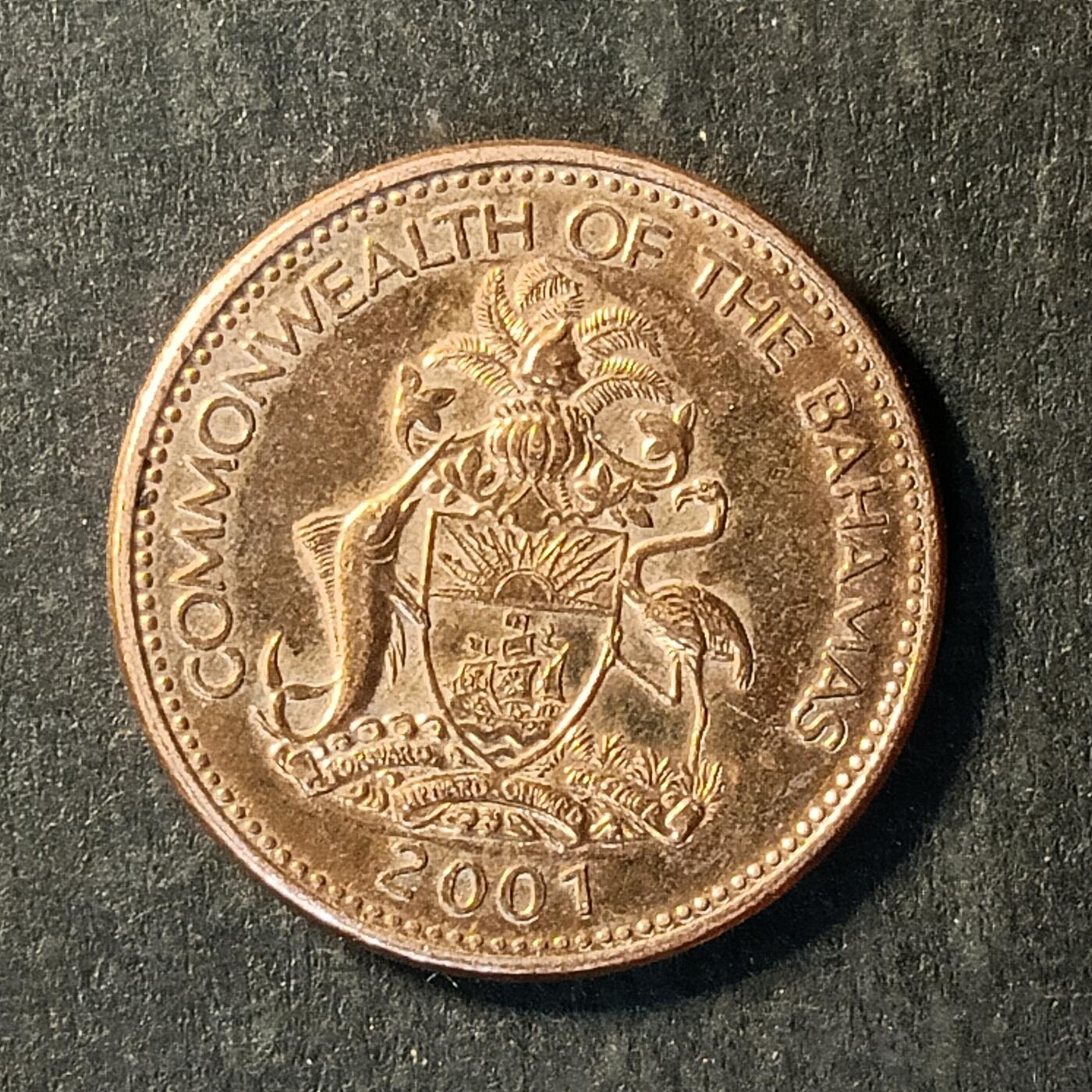 逸泉钱币2026A世界散币纸币纪念币专场A第一场 262 巴哈马1分精致币海星