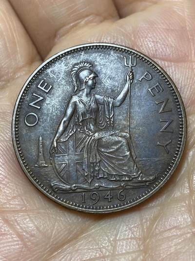 2026年第七场(总第一百七十六场）外国好品散币场(免佣金) - 英国🇬🇧1946年1便士(乔治六世第一版)