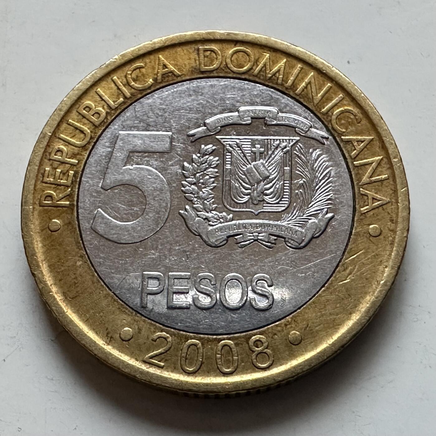 🌹外币初藏🌹🐯2026年第7场  每周二四六晚8️⃣点 接代拍 多米尼加2008年五比索