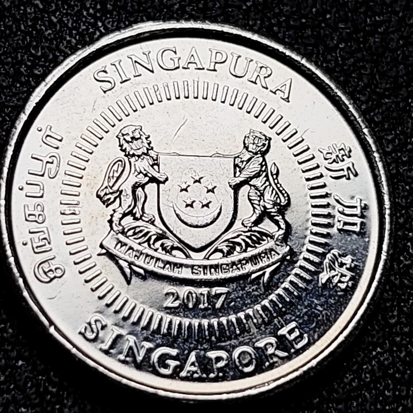 泉币菌-第169场- 精品福利场 高币值 新加坡10分 建筑 18.5mm