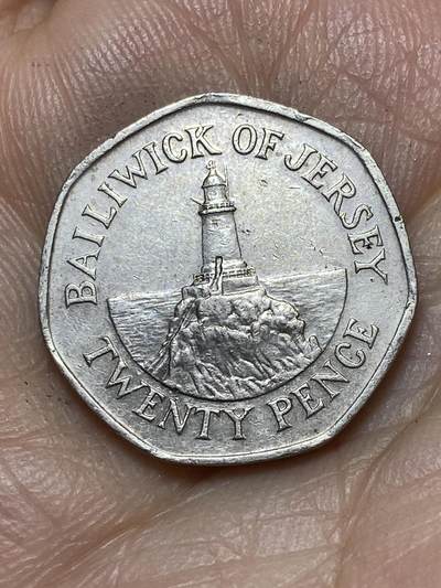 2026年第七场(总第一百七十六场）外国好品散币场(免佣金) - 英属泽西岛🇯🇪1997年20便士(伊丽莎白二世中年花冠，十进制第三套第二版关门年)