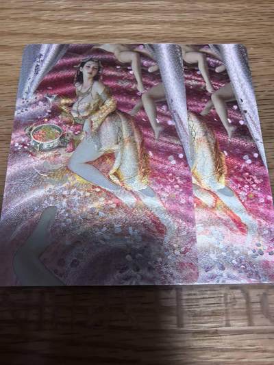 光影卡牌第28期，各家亲签，各家套卡，持续收拍品 - 焱卡文化燎原刷子老师绘人间传妹喜双服饰折光粗闪2张