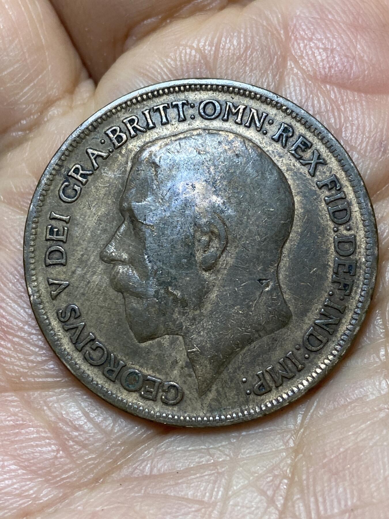 2026年第七场(总第一百七十六场）外国好品散币场(免佣金) 英国🇬🇧1919年1便士(乔治五世第一版)