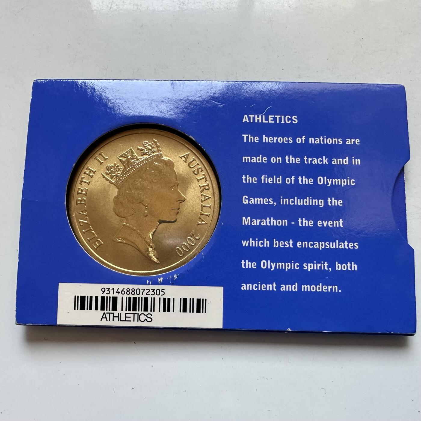 🌹外币初藏🌹🐯2026年第7场  每周二四六晚8️⃣点 接代拍 澳大利亚悉尼奥运会¥5克朗型纪念币—田径