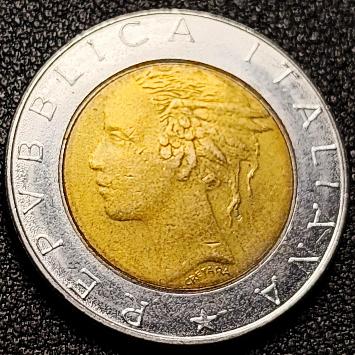 泉币菌-第169场- 精品福利场 罗马广场 意大利500里拉硬币 直径26MM 双色币 