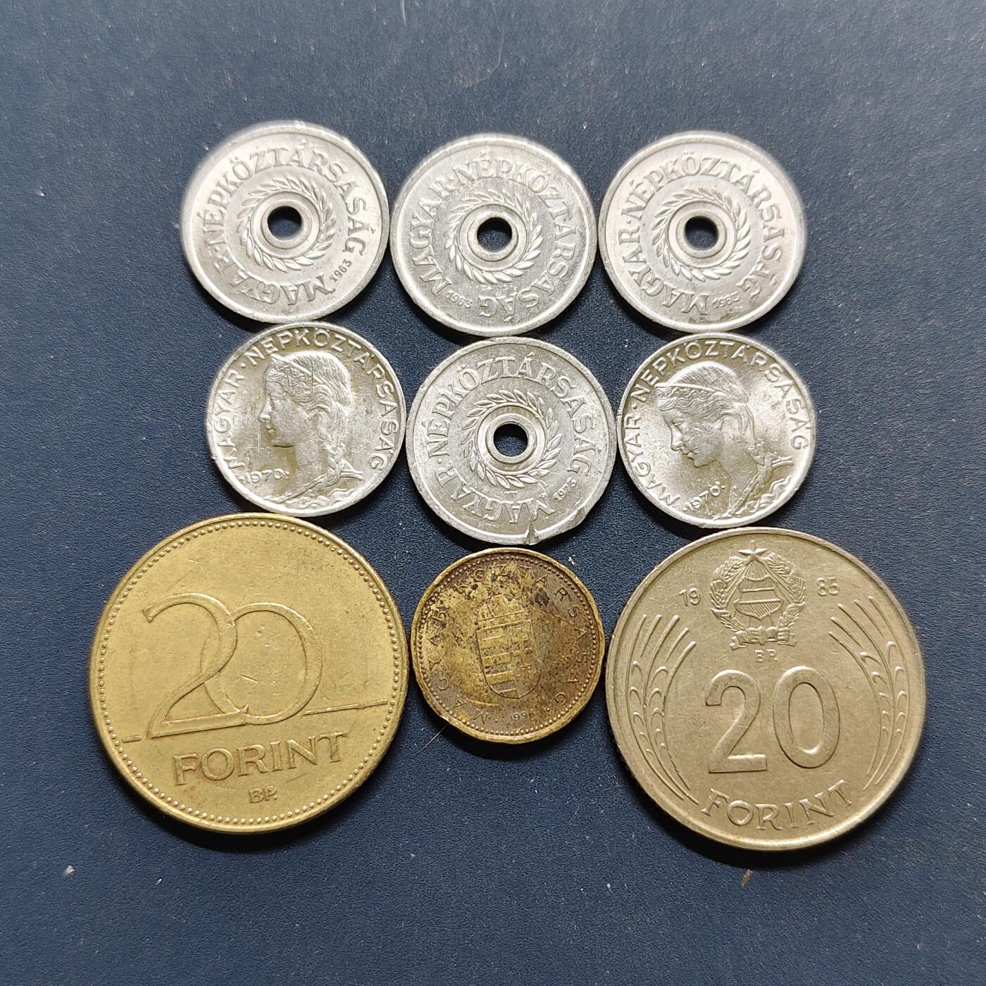 【全场包邮】纯粹捡漏拍494场 匈牙利各年份散币9枚一组