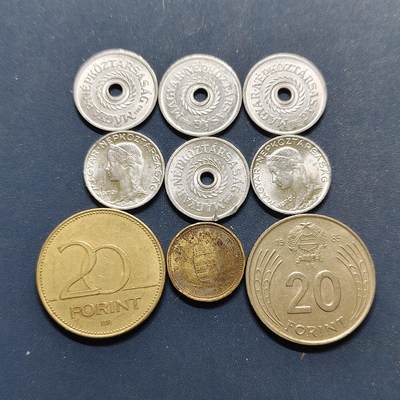【全场包邮】纯粹捡漏拍494场 - 匈牙利各年份散币9枚一组
