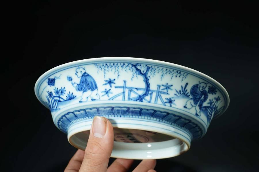 上海都达杂项专场一（全场包邮） 青花人物纹碗51-262