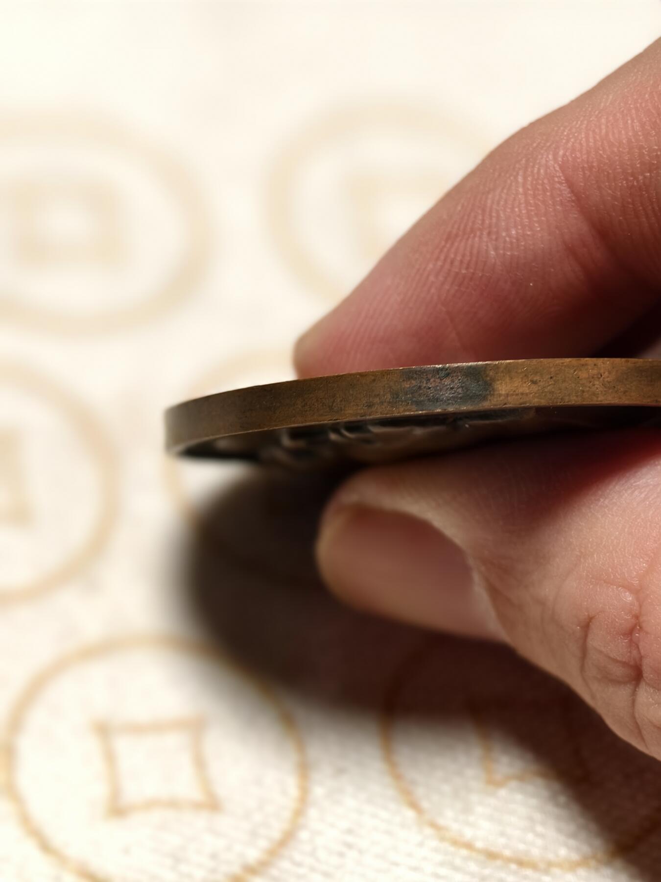 抚柳草堂-第八期章牌钱币 奖章勋章限时免佣 满百包邮 放漏专场 1838法国精确医学之父纪念铜章 高浮雕细节清晰 早期光边原铸 直径40.8mm 35g铜质 巧克力包浆状态非常好