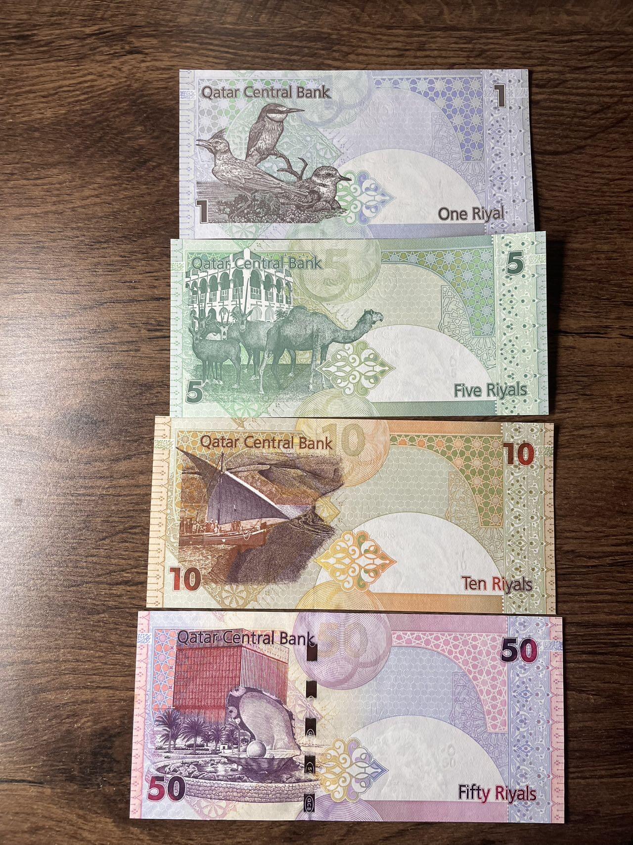 卡塔尔 2008版4张 UNC