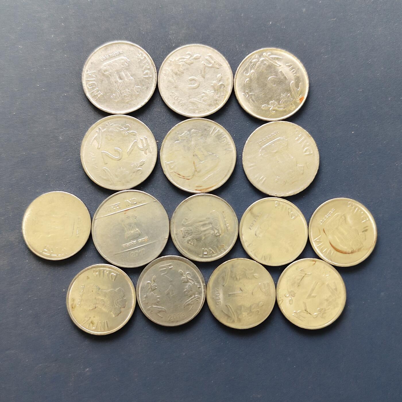 【全场包邮】纯粹捡漏拍494场 印度各年份散币15枚一组