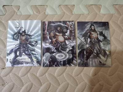 光影卡牌第28期，各家亲签，各家套卡，持续收拍品 - 张建东水浒，彩色粗闪3张，同编号36/99