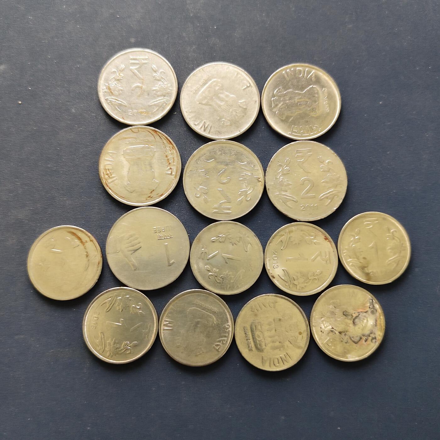 【全场包邮】纯粹捡漏拍494场 印度各年份散币15枚一组