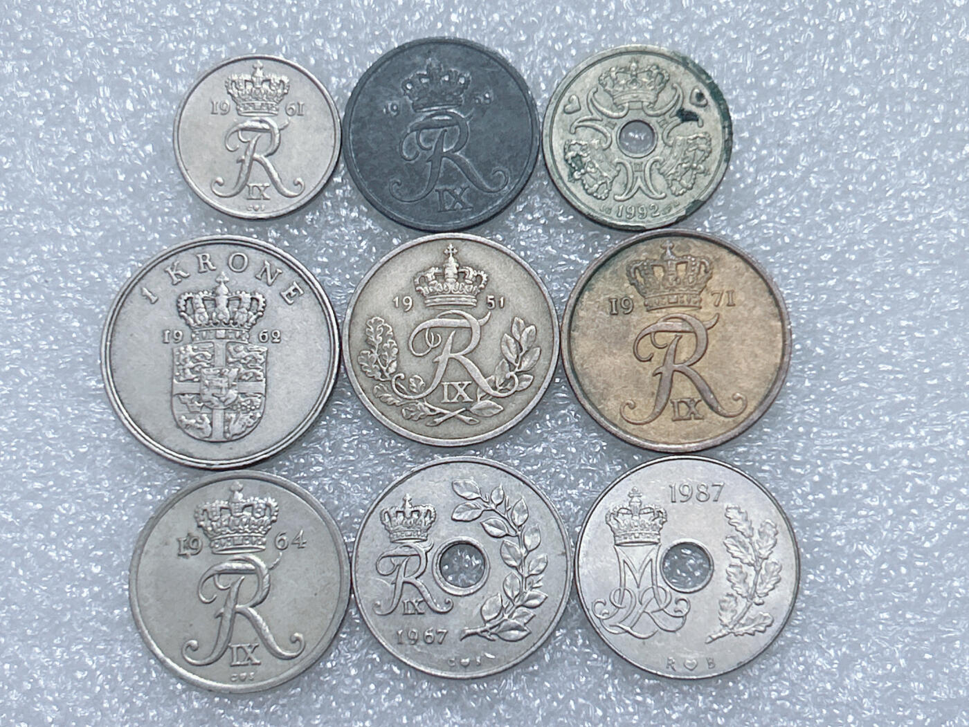 第一海外回流一元起拍收藏 散集专场  第292期 丹麦硬币 9枚