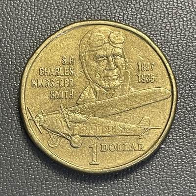 回流0119 - 澳大利亚1997年1澳元纪念币 传奇飞行员查尔斯·金斯福德·史密斯诞辰百年