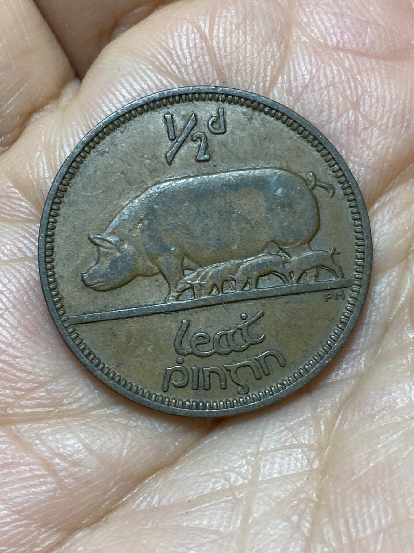 2026年第七场(总第一百七十六场）外国好品散币场(免佣金) 爱尔兰1928年1/2便士(英辖自由邦时期，首发年)