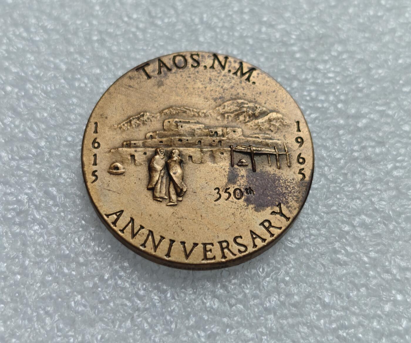 瓶子🏺第225期拍卖会  1965年新墨西哥州350周年纪念铜章