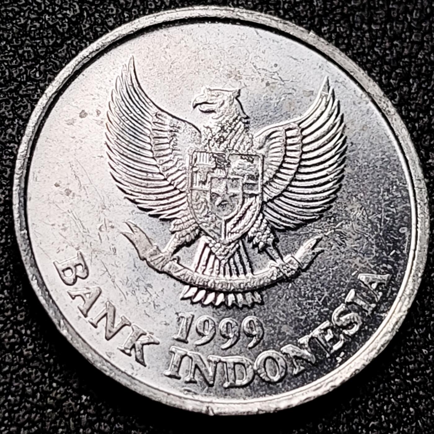 泉币菌-第169场- 精品福利场 印度尼西亚100卢比铝币 凤头鹦鹉 23mm