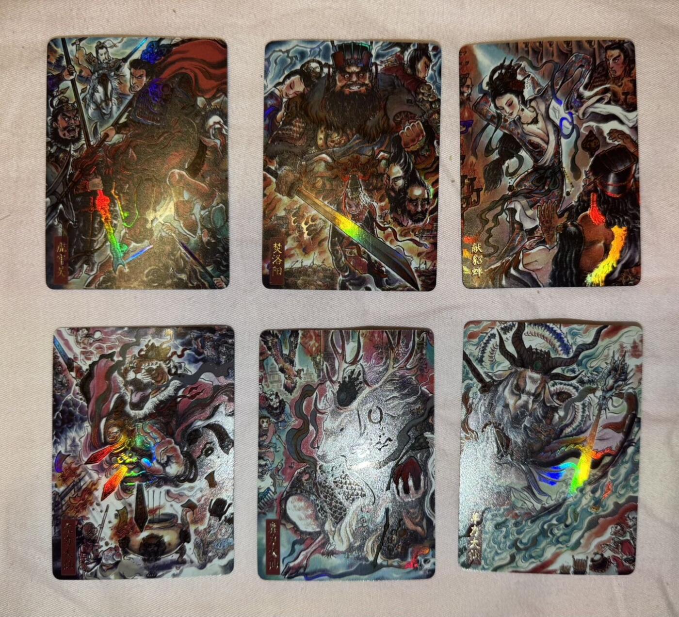 月落卡牌大清仓第4期 不二猿手绘   正子公也画展限定卡  六张一套