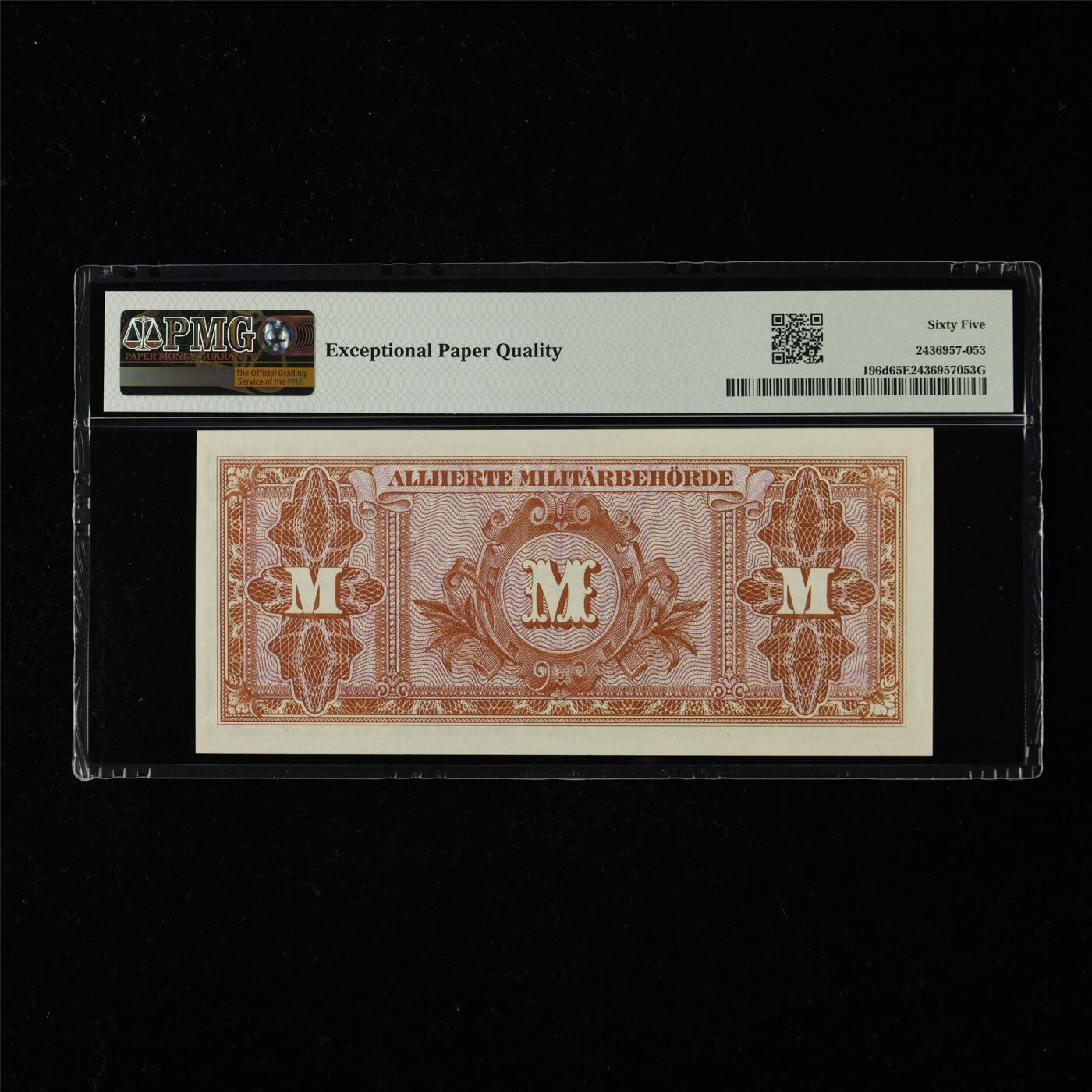 【亘邦集藏】第218期拍卖 1944年 德国军票50马克 PMG 65EPQ -75590247