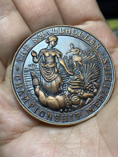 2026年第七场(总第一百七十六场）外国好品散币场(免佣金) - 精美–英国🇬🇧小农场主冠军纪念章，直径44.6毫米，厚3.1毫米，重40.65克