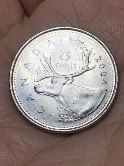 2026年第七场(总第一百七十六场）外国好品散币场(免佣金) - 加拿大🇨🇦2004年25分(伊丽莎白二世老年)