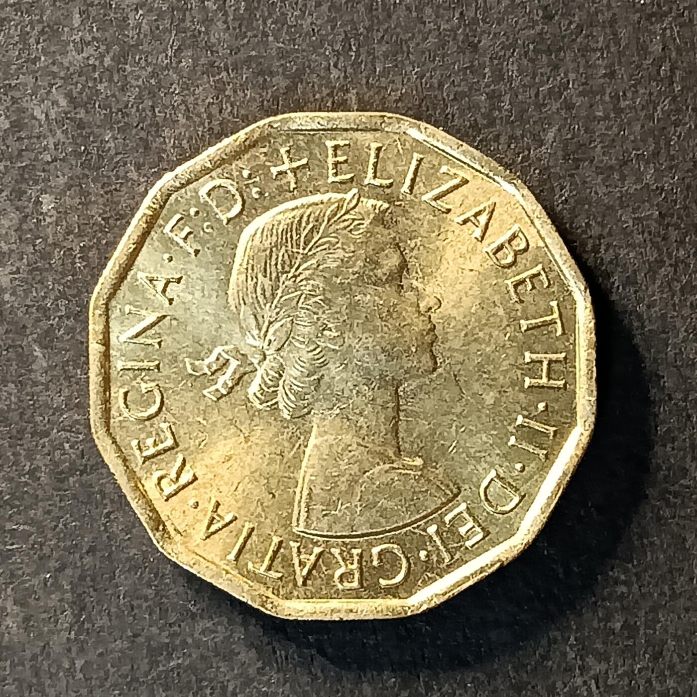 逸泉钱币2026A世界散币纸币纪念币专场A第一场 218 英国三便士早期多边形铜币