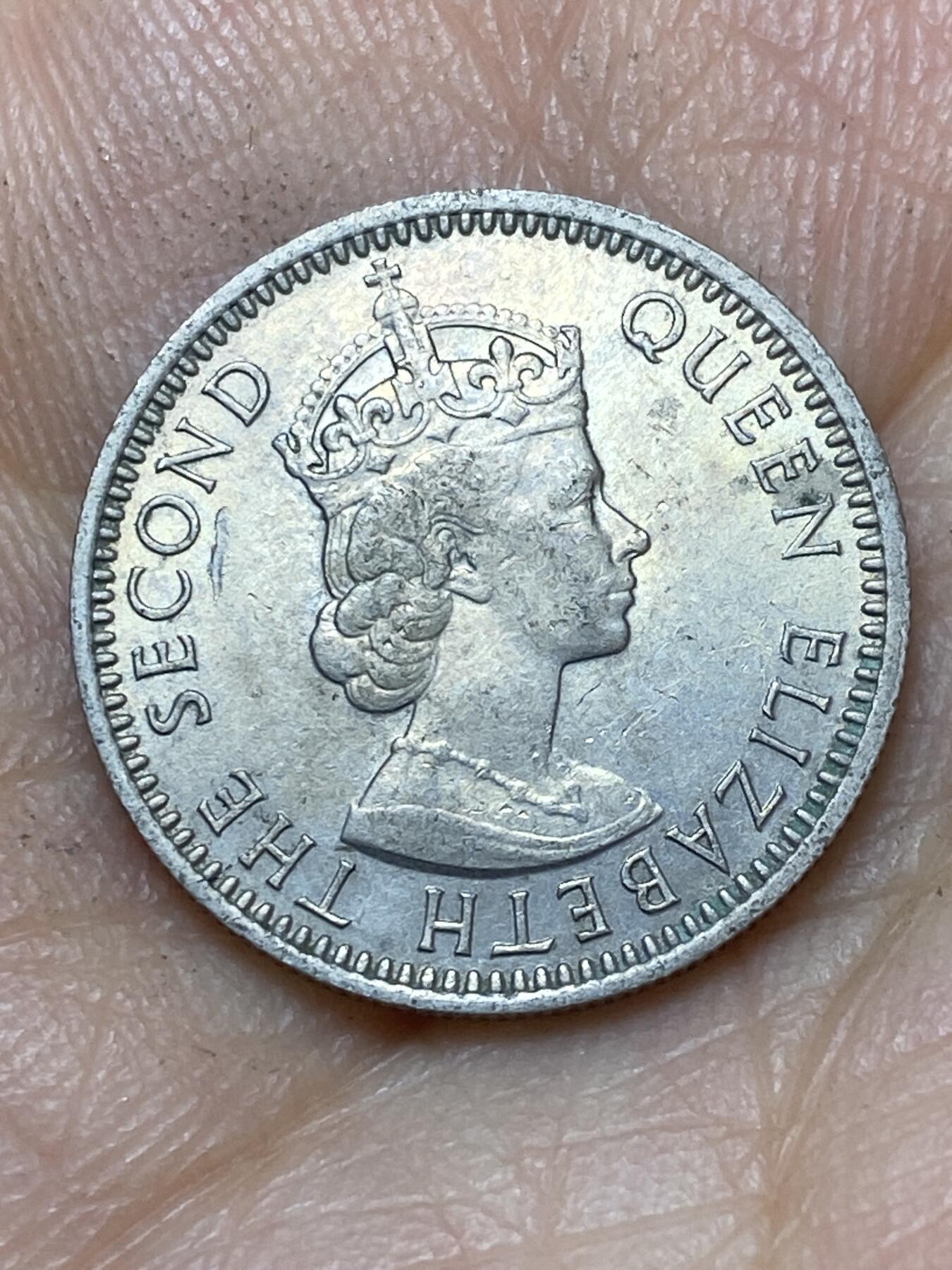 2026年第七场(总第一百七十六场）外国好品散币场(免佣金) 马来亚和英属婆罗洲1956年10分(伊丽莎白二世青年带冠)