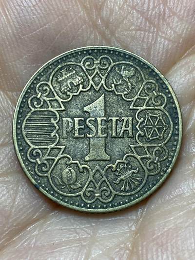 2026年第七场(总第一百七十六场）外国好品散币场(免佣金) - 较少–西班牙🇪🇸1944年1比塞塔(国民政府时期，实际由弗朗哥控制)