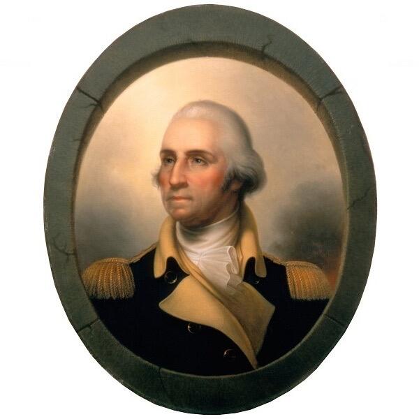 纯手工 美国2001年罗德岛 华盛顿琅彩镀金高浮雕精制币章吊坠 25MM