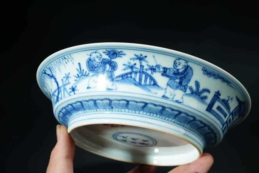 上海都达杂项专场一（全场包邮） 青花人物纹碗51-262