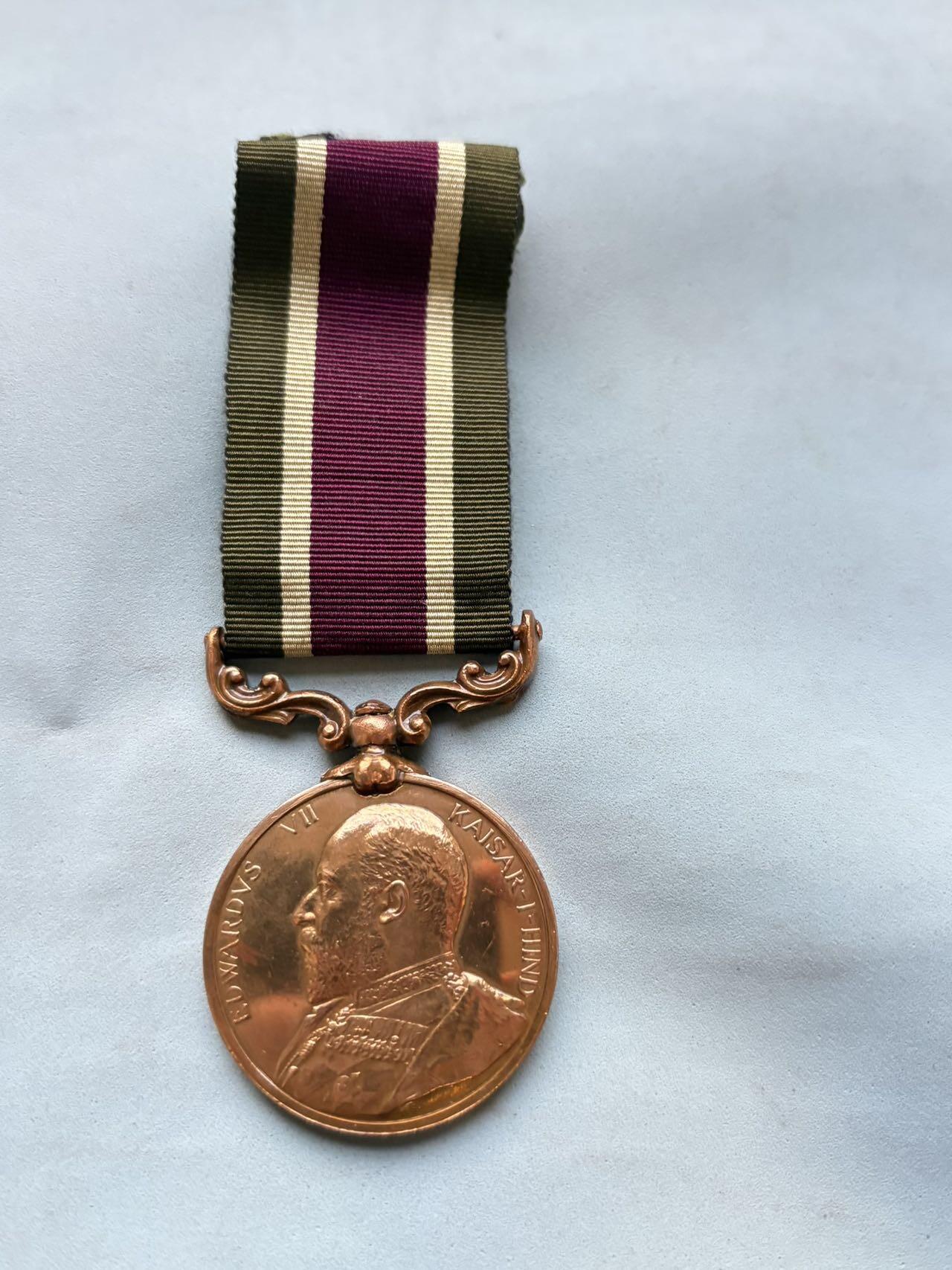 盛世勋华——号角文化勋章邮票专场拍卖第299期 英国的1903-4西藏奖章 铜版，带边铭，授予跟随英军入侵西藏的印度劳工