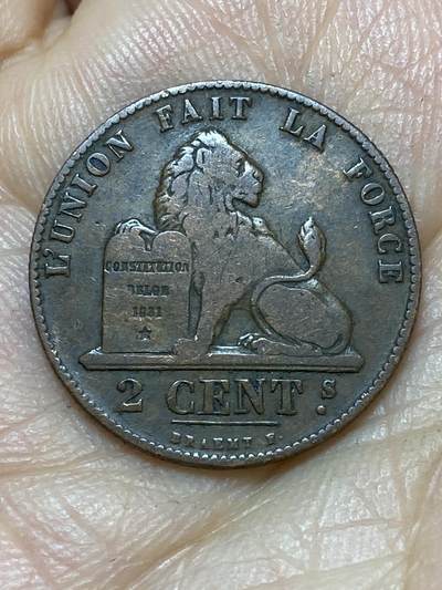 2026年第七场(总第一百七十六场）外国好品散币场(免佣金) - 比利时🇧🇪1845年2分(利奥波德一世时期，Large date–大日期)