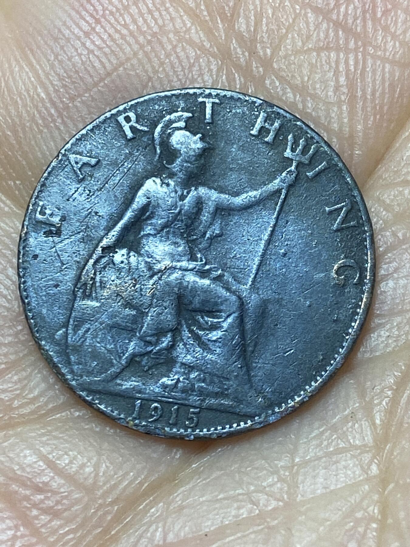 2026年第七场(总第一百七十六场）外国好品散币场(免佣金) 英国🇬🇧1915年1法新(乔治五世第一版)