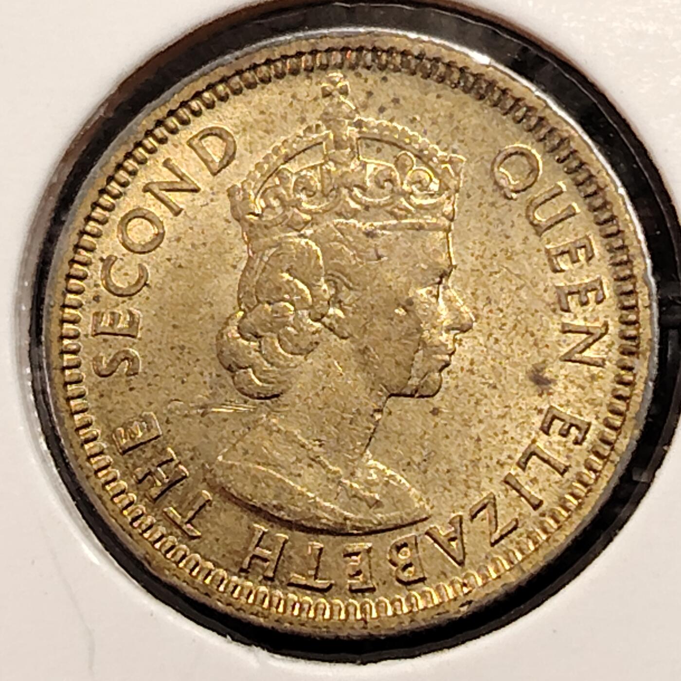 布加迪🐬～世界钱币(上海)🌾第 269 期 /  各国套币和散币 香港 1967年 5仙 原光品相