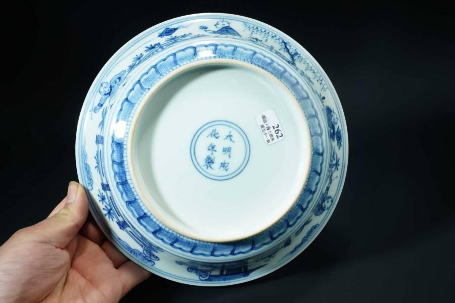 上海都达杂项专场一（全场包邮） 青花人物纹碗51-262